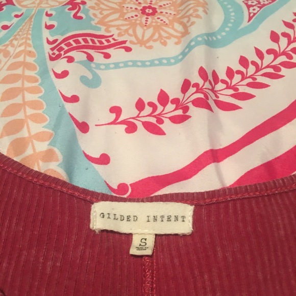 GILDED INTENT SZ SMALL RIBBED TANK . Can be worn multiple ways . - Picture 3 of 7